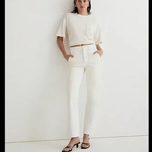 MADEWELL THE 90's STRAIGHT JEAN TWO TONED CANVAS WORKWEAR ED $158 25 w